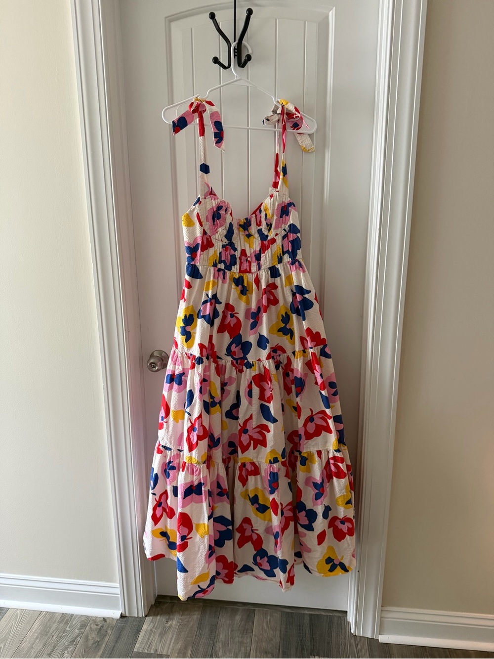kate spade Floral Tie-Shoulder Maxi Dress - Pink Multi